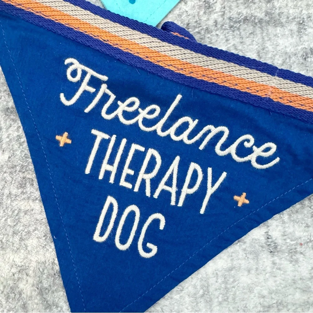 NEW EASY TIGER Colorful Embroidered Dog Bandanas - 100% Cotton